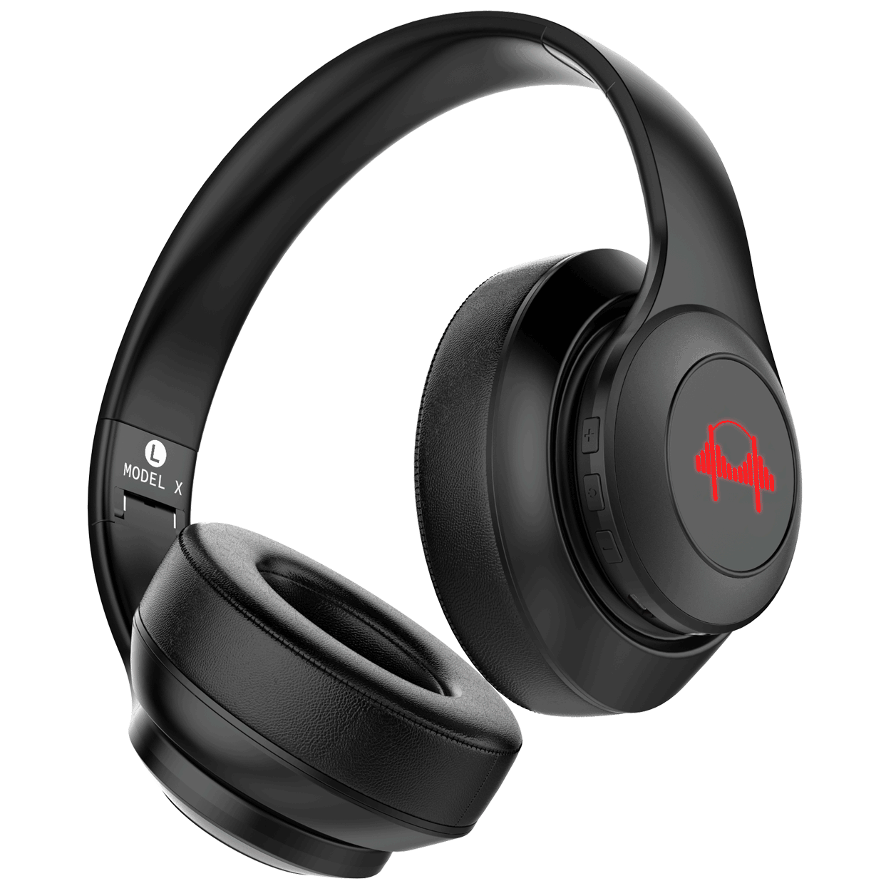Premium headphones all black color scheme