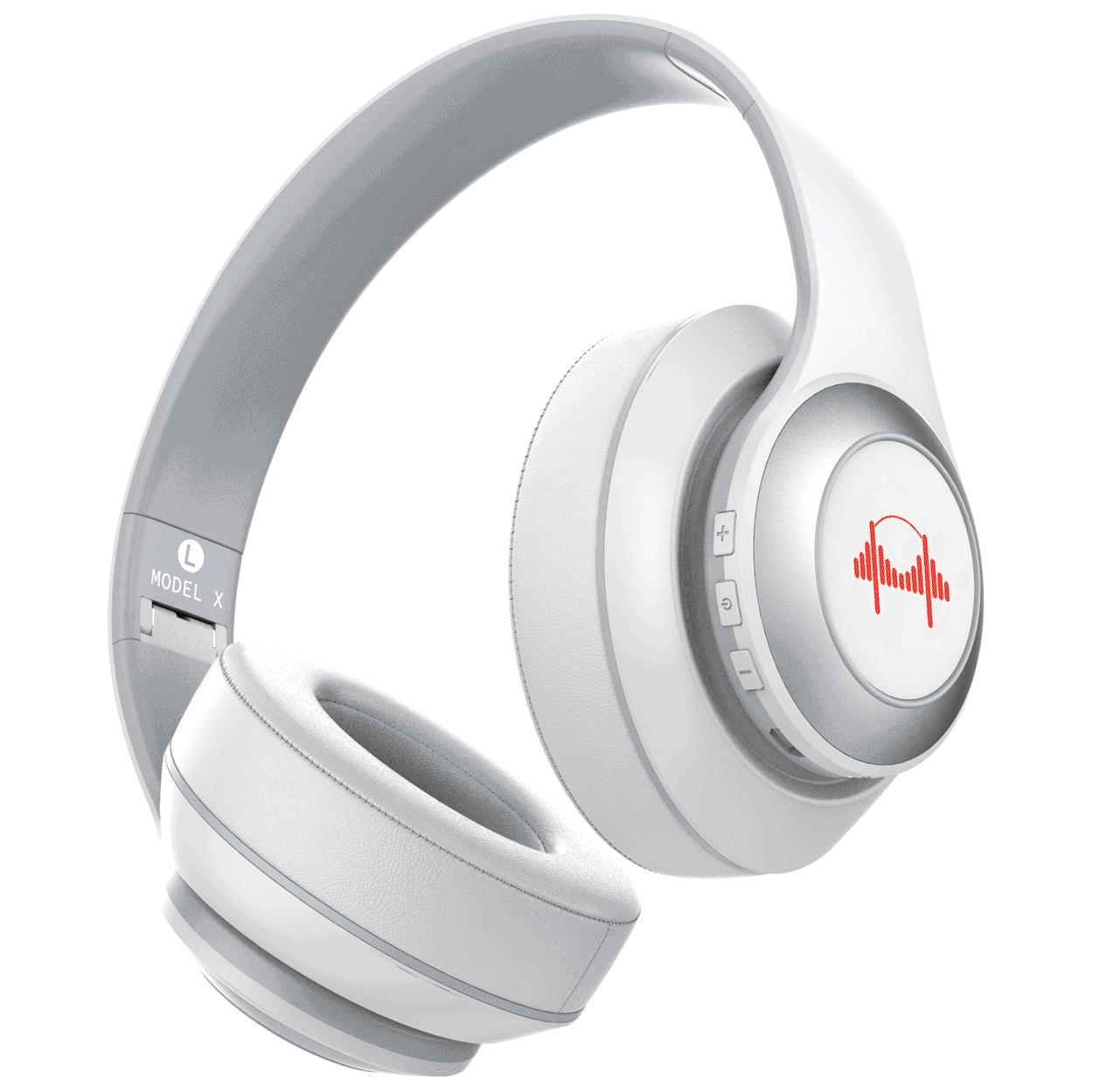 Premium headphones all white color scheme